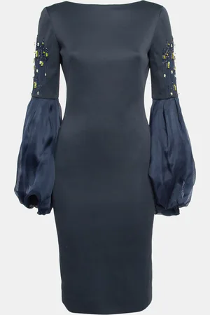 Lanvin Embellished Sleeve Short Dress XS