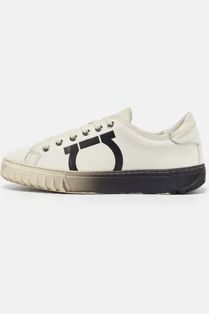 Salvatore Ferragamo Leather Cube 8 Logo Sneakers Size 36