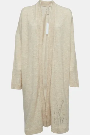 Zadig & Voltaire Wool Blend Knit Ripped Style Long Cardigan M/L