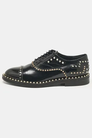 Zadig & Voltaire Leather Youth Clous Oxfords Size 36