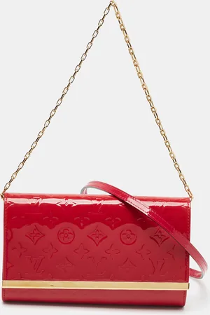 LOUIS VUITTON Indian Rose Monogram Vernis Ana Clutch Bag