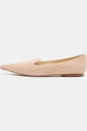 Jimmy Choo Suede Calix Ballet Flats Size 38
