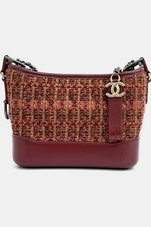 CHANEL Tweed Gabrielle Hobo Bag Small