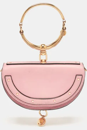 Chloé Leather Small Nile Bracelet Minaudiere Crossbody Bag
