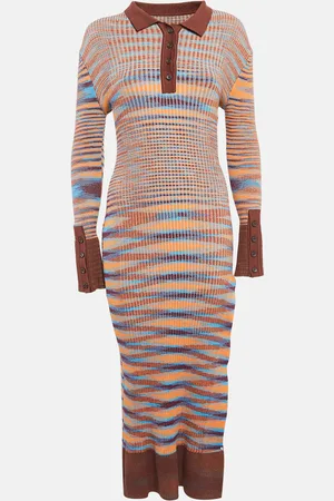 Jacquemus Rib Knit La Robe Zucca Midi Dress M