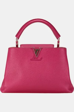 LOUIS VUITTON Taurillion Leather BB Capucines Top Handle Bag