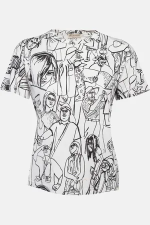 Emilio Pucci Turisti Fiorentini Print Cotton T-Shirt S