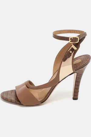 Salvatore Ferragamo Leather Ankle Strap Sandals Size 36.5