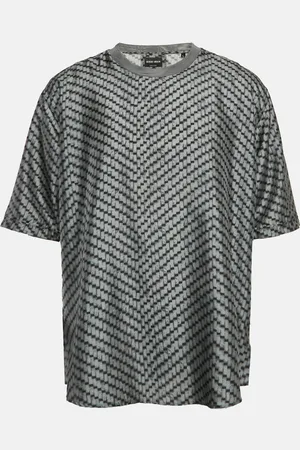 Giorgio Armani Printed Silk Crew Neck T-Shirt XL