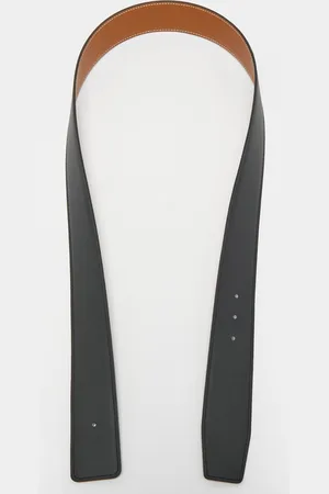 Hermès /Gold Epsom and Chamonix Leather Belt Strap 90CM