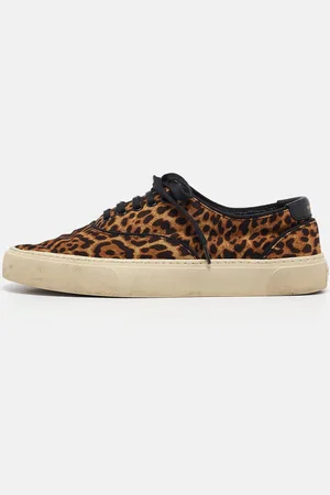 Saint Laurent /Black Canvas Venice Lace Up Sneakers Size 40.5