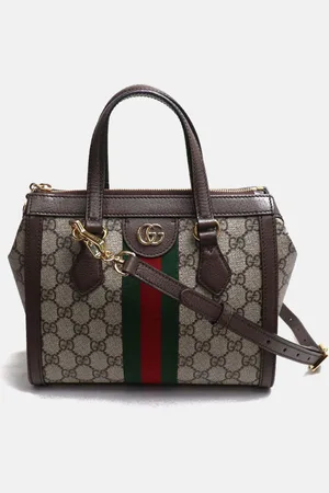 Gucci Brown /Ebony Ophidia GG Small Tote Bag