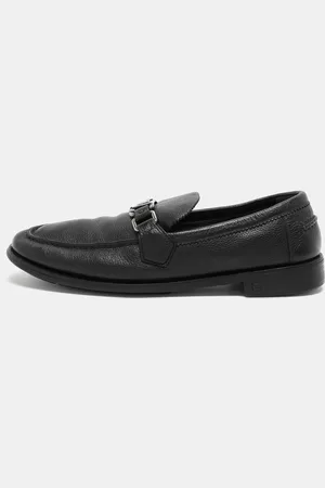 LOUIS VUITTON Leather Major Loafers Size 43