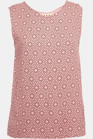 Marni Printed Crepe Sleeveless Top S