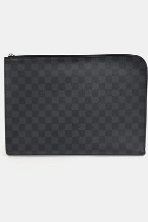 LOUIS VUITTON Graphite Pochette Jour GM Bag