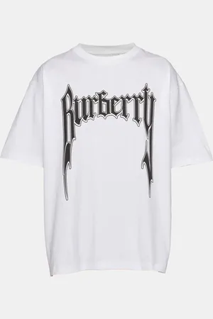 Burberry Logo Print Cotton Oversized T-Shirt S