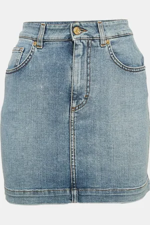Dolce & Gabbana Washed Denim Mini Skirt S