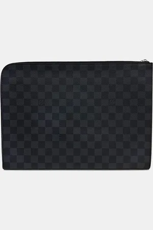 LOUIS VUITTON Graphite Pochette Jour GM Bag