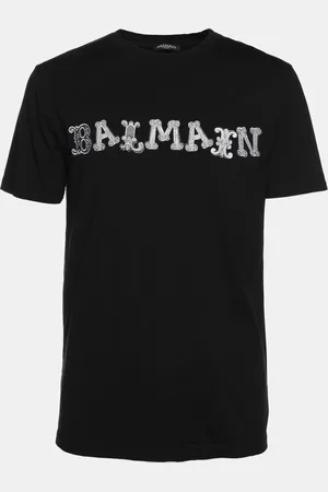Balmain Cotton Logo Print T-Shirt M