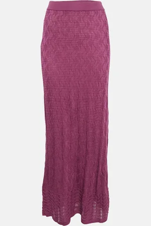 M Missoni Patterned Knit Maxi Skirt S