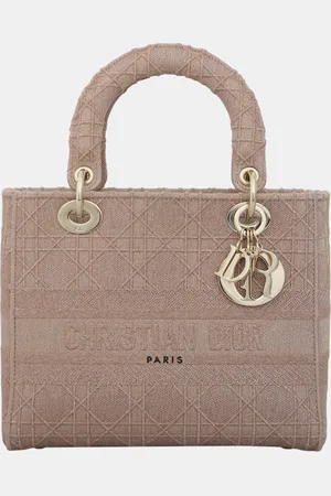 Dior Christian Embroidered Canvas Medium D-Lite Lady bag