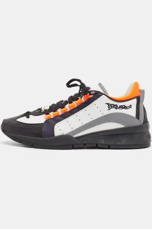 Dsquared2 Leather and Mesh Lace Up Sneakers 43
