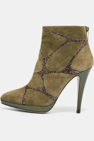 RENE CAOVILLA René Caovilla Suede Ankle Length Boots Size 39
