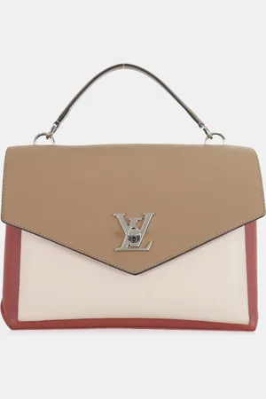 LOUIS VUITTON Light Brown/ Cream/ Pink MyLockme Satchel bag