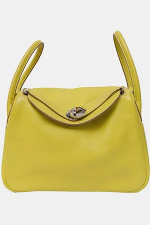 Hermès Lime Swift Leather Lindy 26 Bag