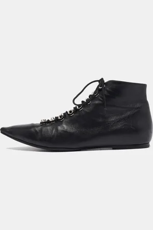 Balenciaga Leather Ankle Length Boots Size 40
