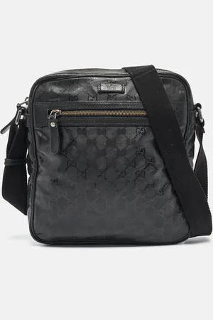 Gucci GG Imprime Canvas and Leather Messenger Bag