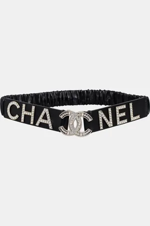 CHANEL Logo Crystal Waist Belt