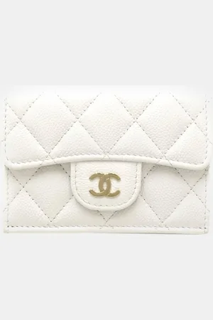 CHANEL Caviar Skin Classic Small Trifold Wallet