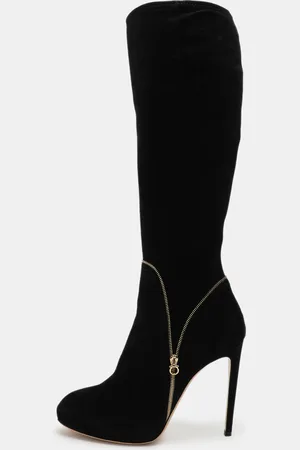 Salvatore Ferragamo Suede Ronnie Knee Length Boots Size 40
