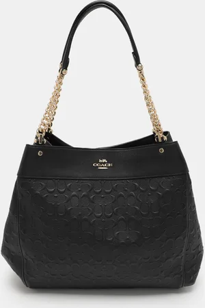 Coach Embossed Leather Lexy Shoulder Bag