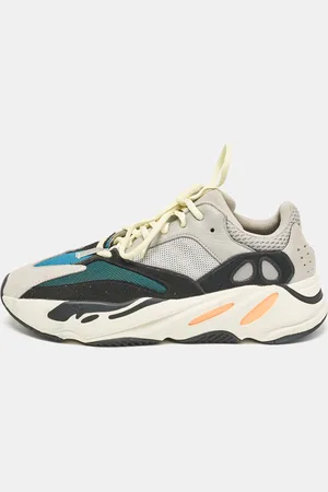 adidas /Grey Suede and Mesh Boost 700 Wave Runner Sneakers Size 44.5