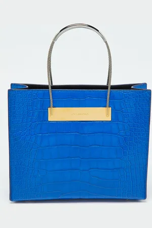 Balenciaga Alligator Leather Cable Handle Tote