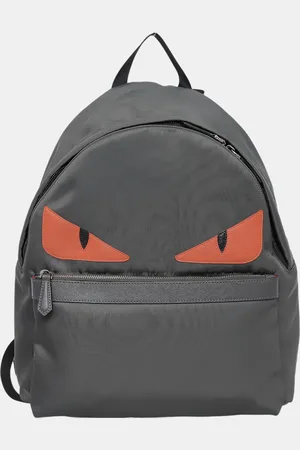 Fendi Nylon Vitello Century Dolce Monster Eyes Rounded Backpack