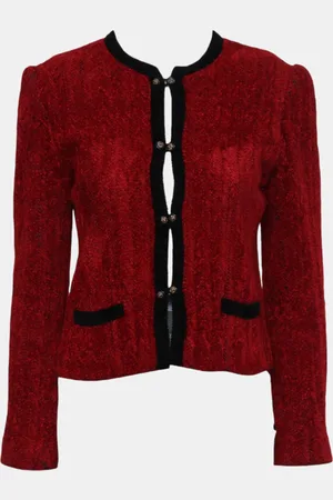 CHANEL /Black Vintage Velvet Jacket M