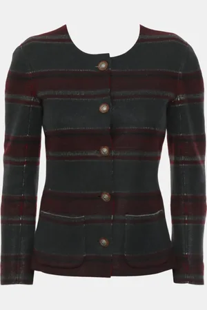 CHANEL Tricolour Stripes Jacket S