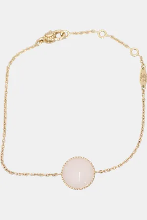 Dior 18K Rose Diamond & Pink Opal Rose des Vents Bracelet