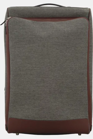 Hermès Grey/Brown Caleche Express Luggage