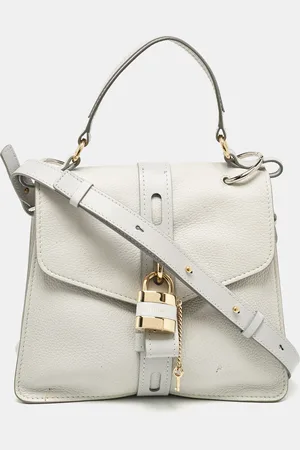 Chloé Two Tone Leather Medium Aby Day Top Handle Bag