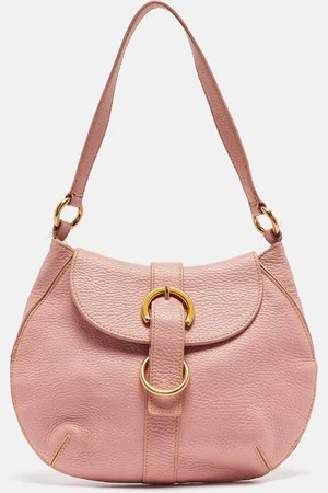 Furla Leather Buckle Flap Hobo