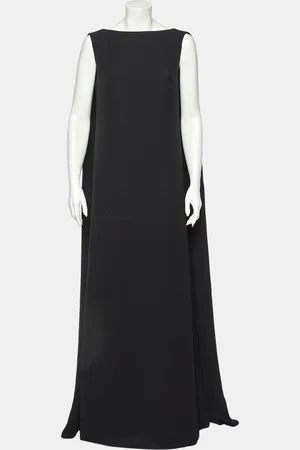 VALENTINO Silk Crepe Sleeveless Maxi Dress M