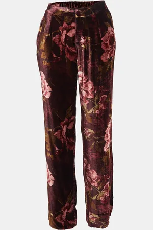 F.R.S For Restless Sleepers Floral Print Velvet Pants M