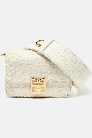 Givenchy Tweed Fabric and Leather 4G Crossbody Bag