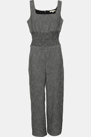 Maje /White Tweed Sleeveless Jumpsuit XXS