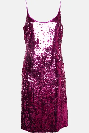 Oscar de la Renta Sequin Strappy Short Dress M