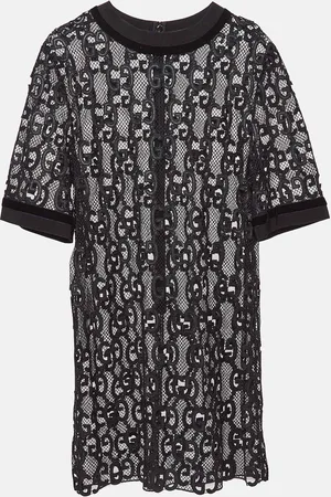 Gucci GG Macrame Lace Short Dress M